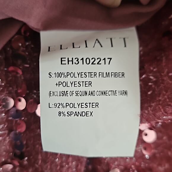 Elliatt Aubree Puff Sleeve Sequin Metallic Midi Dress Size XS - Picture 9 of 14